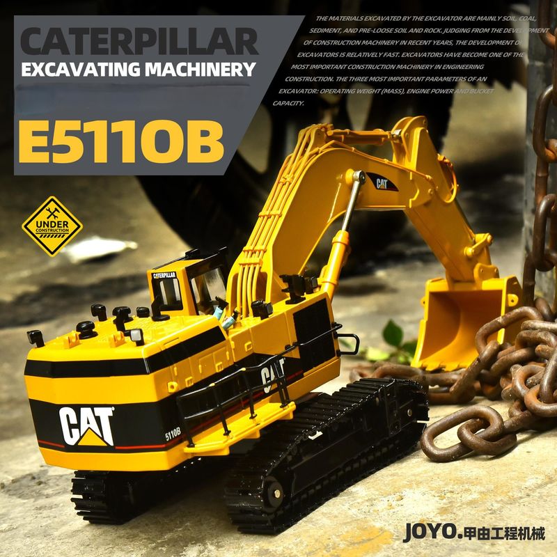 카터 CAT5110B 큰 발굴기 모형 모형 엔지니어링 차량 함께 금속 시뮬레이션 핸드피스 장식