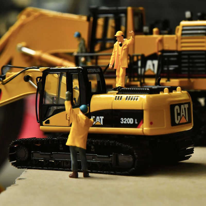 카터 CAT320DL 발굴기 원본 모델 합금 시뮬레이션 엔지니어링 차량 장식 수제품 컬렉션 장식품