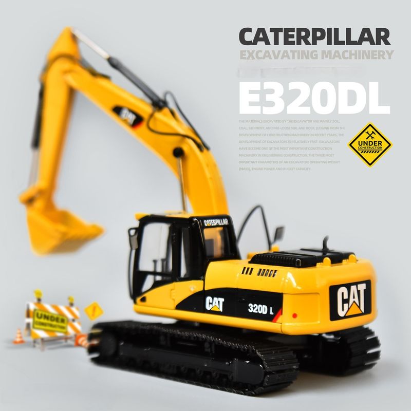 카터 CAT320DL 발굴기 원본 모델 합금 시뮬레이션 엔지니어링 차량 장식 수제품 컬렉션 장식품