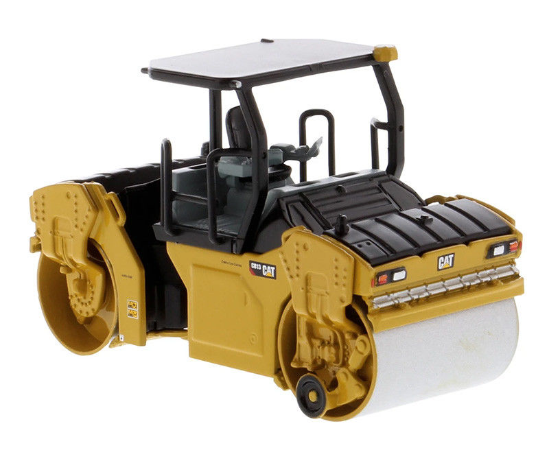 1 ~ 64 스케일 다이 캐스트 Caterpillar CB-13 진동 롤러 오픈 캐비 건설 모델 85630