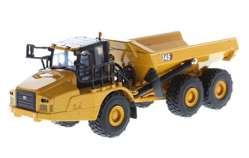 CAT 745 관절형 덤프트럭: 1:64 스케일 합금 모델 중장비 수집품