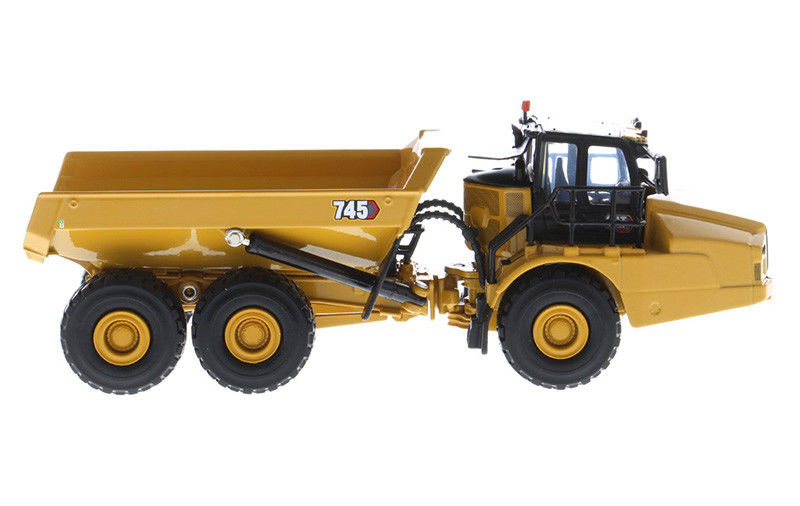 CAT 745 관절형 덤프트럭: 1:64 스케일 합금 모델 중장비 수집품
