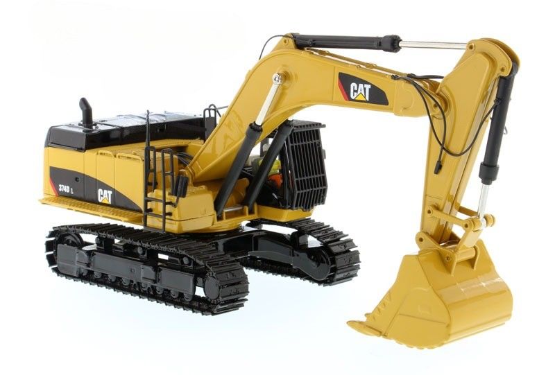CAT 374D L 발굴기 다이 캐스트 모델 1/50 스케일 합금 건설 차량 장난감 85274