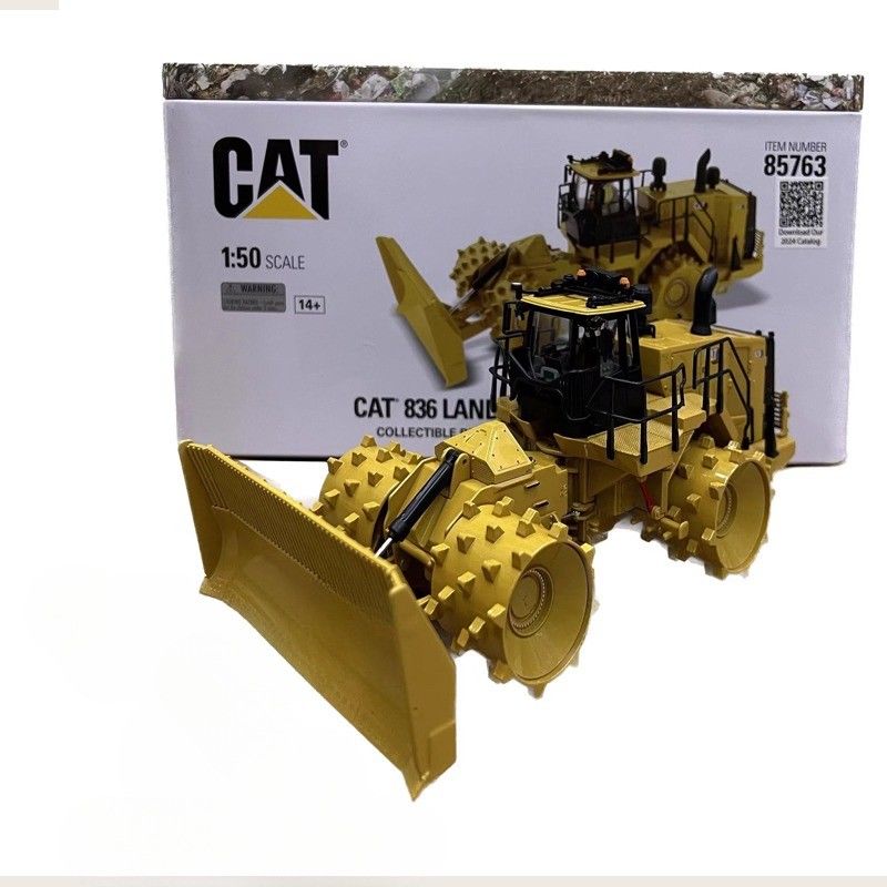 Cat 836 매립지 압축기 1/50 스케일 다이 캐스트 합금 건설 모델 예술 85763