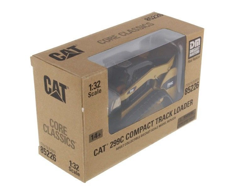 매우 상세한 CAT 299C 컴팩트 트랙 로더 합금 다이 캐스트 모델 1/32 스케일 85226