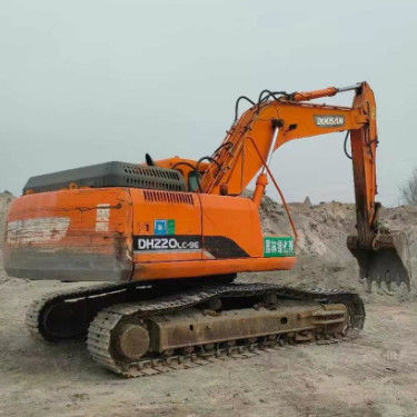 품질 사용 된 Doosan DH220-9E 22 톤 발굴기 풀 서비스 역사 광업 건설 토지 이동