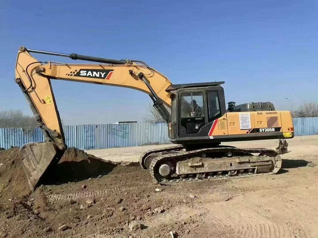 사용 된 SANY 305H 발굴기 30 5톤 용량 서비스 역사 광업 건설 토지 이동