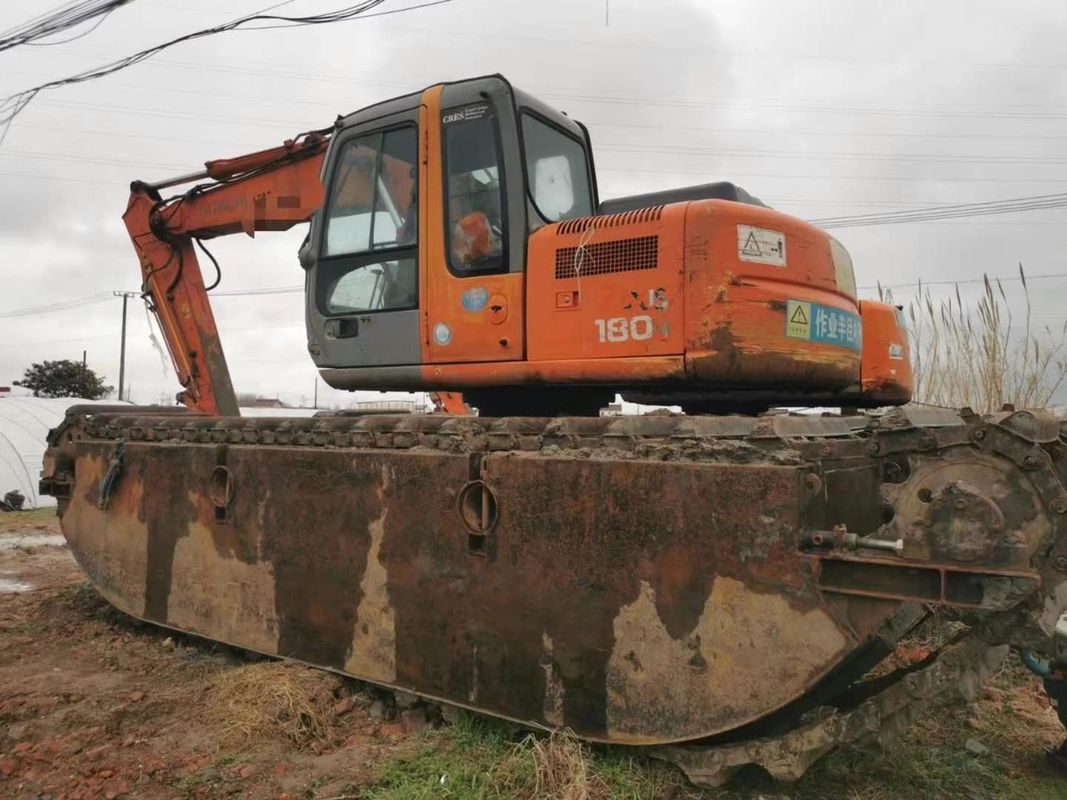 사용 된 2014 히타치 120-6 양서식 발굴기 12톤 습지 CE ISO 습지 채굴