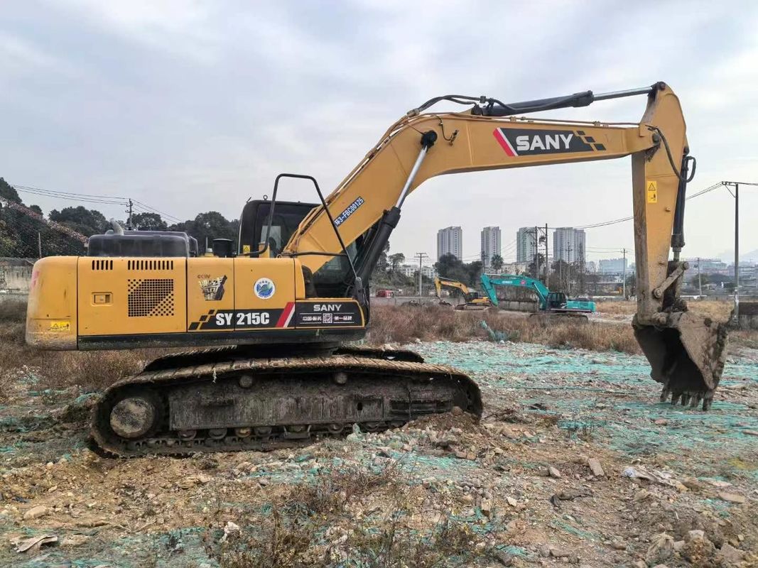 사용 된 2019 SANY SY215-10 발굴기 21톤 용량 전체 서비스 역사 건설 광업