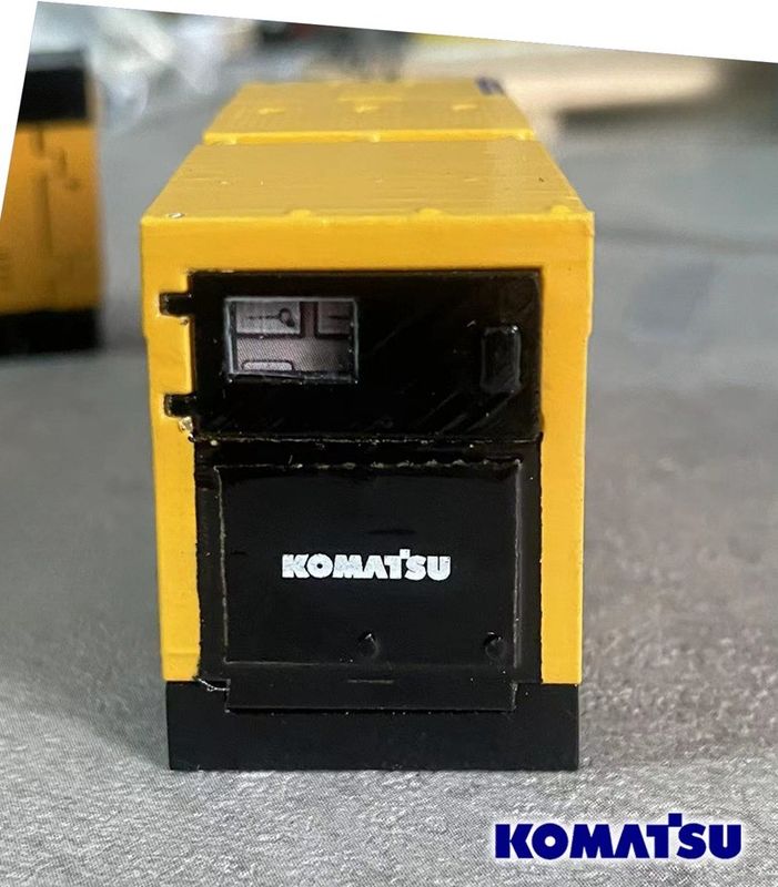 코마쓰 EGS380BS 1/50 합금 발전기 엔진 모델 다이-가스트 건설 기계 수집품