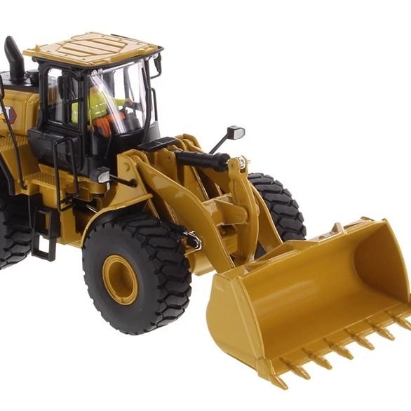 DM 신형 1/50 스케일 휠 로더 다이캐스트 합금 삽 모델 85686 건설 차량