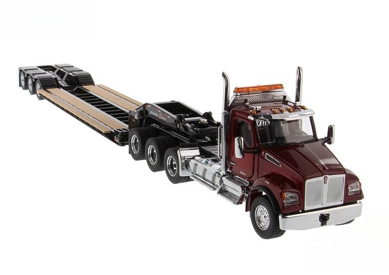 Kenworth T880S 아메리칸 켄워스 자동 견인 트럭 1/50 수송 모델 DM71061 (부스터 포함)