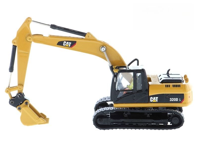 DM85652 Cat 320D L 수압 발굴기 장착 모델 1:87 스케일 다이 캐스트 장난감