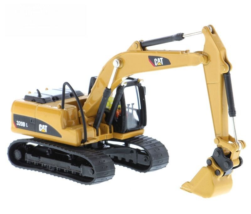 DM85652 Cat 320D L 수압 발굴기 장착 모델 1:87 스케일 다이 캐스트 장난감