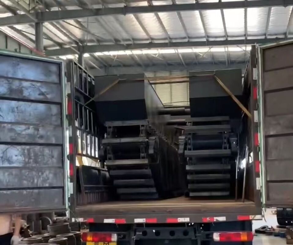 맞춤형 20톤 수륙양용 굴착기 폰툰 부유 섀시, 늪지 습지 연약 지반 프로젝트용